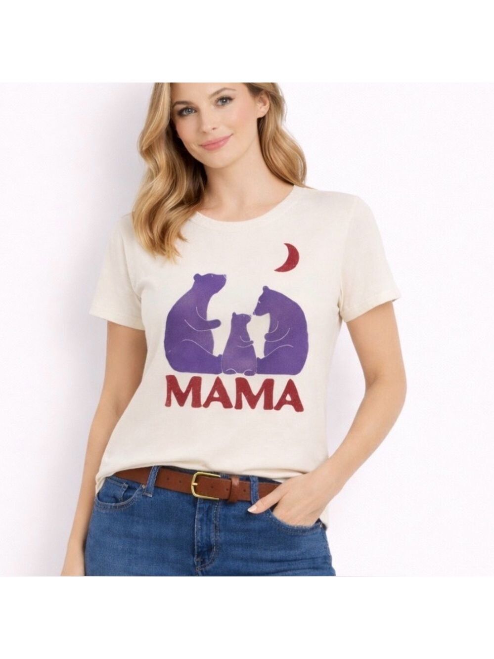 OLD Navy Mama t-Shirt gift mom mother mama bear short sleeves shirt size small